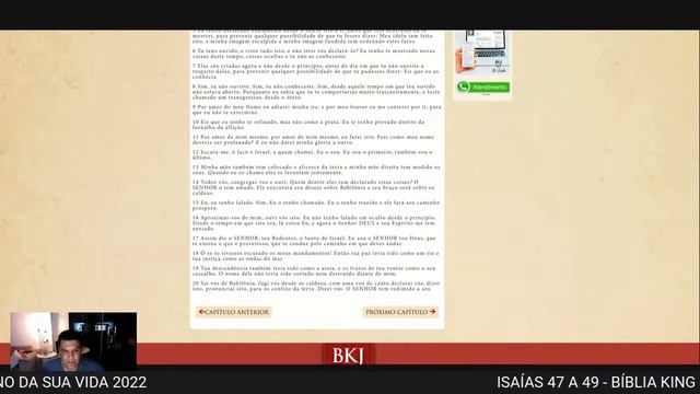 [D432] ISAÍAS 47 - 49 - BÍBLIA KING JAMES Estudo Holman - QGR 5392 смотреть онлайн
