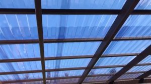 Навес из ПЭТ-листа прозрачного