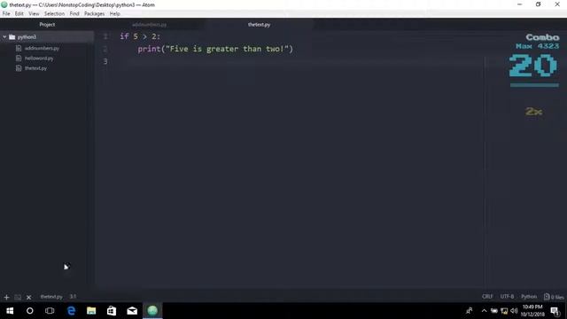 Entire Python 3 For Absolute Beginners - Python 3 Syntax Made Simple | Python Programming Tutorial смотреть онлайн