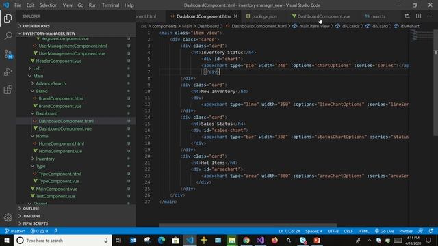 Charts in Vuejs, Apexchart смотреть онлайн