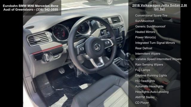 2016 Volkswagen Jetta Sedan 2.0T GLI SEL - Eurobahn BMW-M... смотреть онлайн