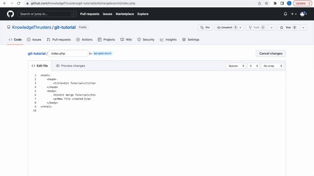 Git merge - Join two or more development histories together | Git Tutorial смотреть онлайн