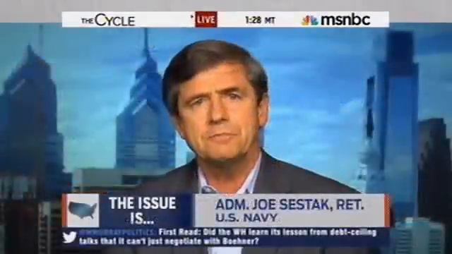Admiral Joe Sestak discusses defense spending on MSNBC's The Cycle смотреть онлайн