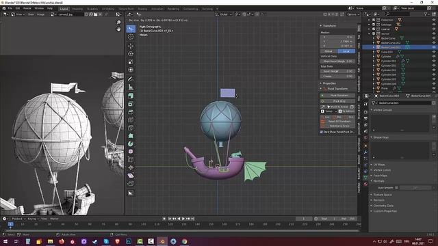 142.Blender Hard Surface. Airship(Part8) смотреть онлайн