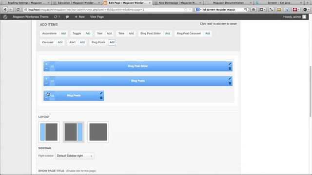 Drag & Drog Homepage Builder - Magazon Wordpress Theme смотреть онлайн
