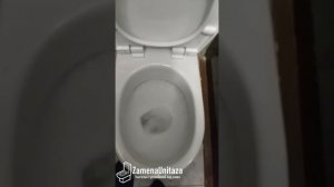 Тест смыва унитаза Rosa Комфорт Косой Выпуск
