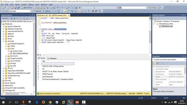 T-SQL - VIEW Nasıl Kullanılır ve Yararları Nelerdir? смотреть онлайн