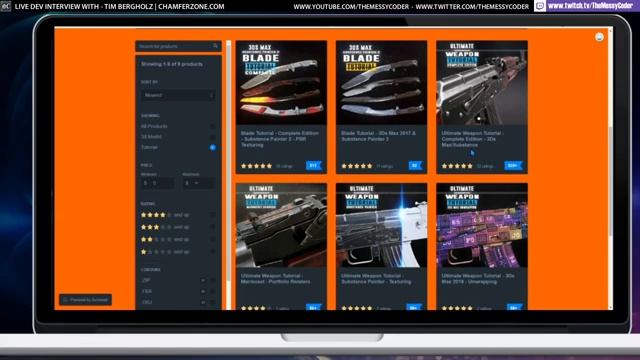 Live Dev Interview - Tim Bergholz From Chamferzone (Digital Extremes - Ubisoft - Crytek)