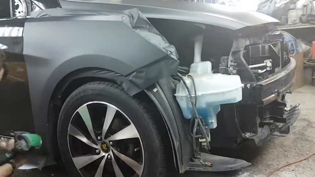 Оклейка автомобиля чёрным матом солярис смотреть онлайн