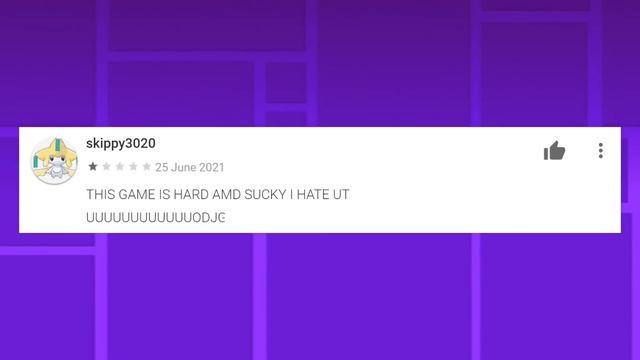 Reading TERRIBLE Geometry Dash Reviews W/Wulzy