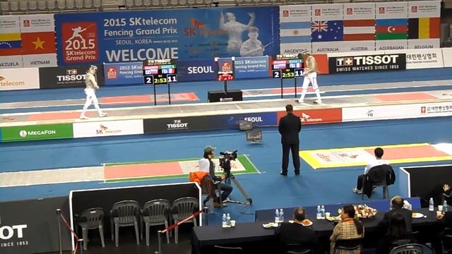 15.03.29 T04 ROUSSET Nicolas(FRA) vs IBRAGIMOV Kamil(RUS) - 2015 Seoul Fencing MS Grand Prix смотреть онлайн