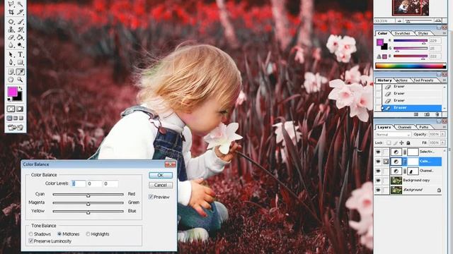 Moddy Red Black Photo Background Colour Gradding in Photoshop 7 |ForYou Tech смотреть онлайн