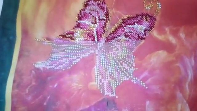 Вышивка на натуральном холсте от фирмы "Абрис Арт" - Батерфляй(АВ-014) смотреть онлайн