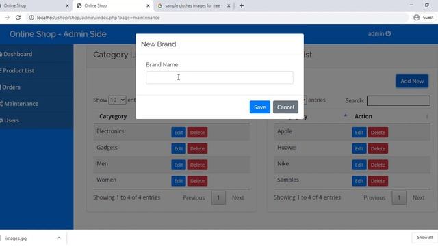 Online Shop Project using PHP/MySQL смотреть онлайн