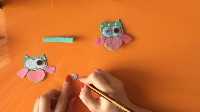 Заколки СОВУШКИ из фетра своими руками смотреть онлайн