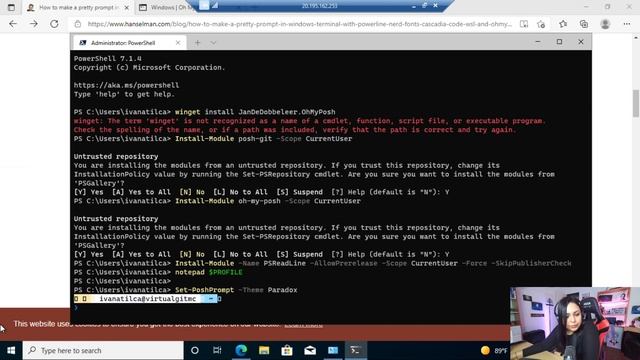 Git 101 Basics - Installing Git, Windows Terminal and Oh My posh v3 смотреть онлайн