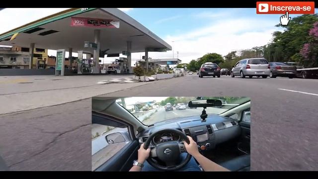 Pilotando em primeira pessoa Nissan Tiida 1.8 SL смотреть онлайн