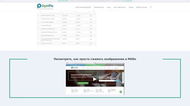 MODx: Оптимизация и сжатия изображений. Готовый плагин от OptiPic смотреть онлайн