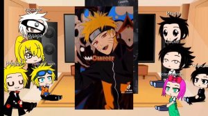 реакция команды номер 7+ Дейдара и Итачи на Наруто из моего ау