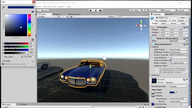 Blender/Unity/3D model Chevrolet Camaro . Made for the game. 3d modeling смотреть онлайн