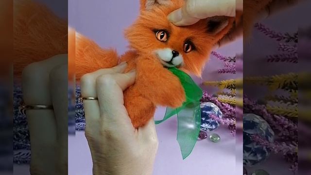 Fox teddy miniature toy, Plush animal for kids, Stuffed animals interior cub, Personalized Teddybea смотреть онлайн