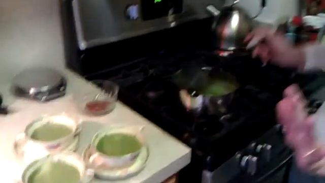 Spring Pea Soup With Proscuitto Chips