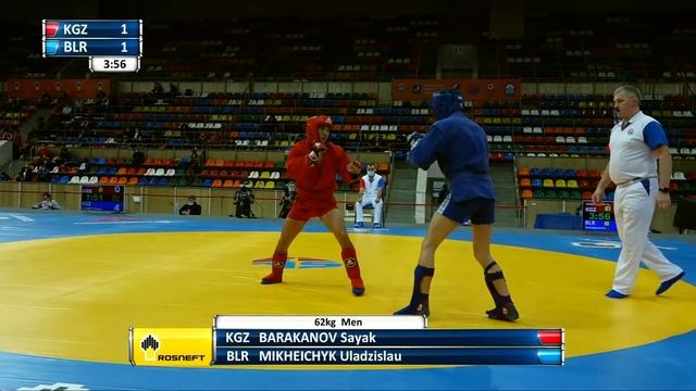 World SAMBO Cup Kharlampiev Memorial 2020. Day 1. Mat 3 смотреть онлайн