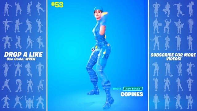 Top 100 Popular Fortnite Icon Series Emotes! (The Kid LAROI, Stay Afloat, Get Griddy, Shout, Hit It смотреть онлайн