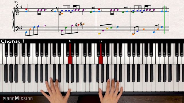 [Real Piano Tutorial] ORANGE _Your lie in April (PART 2) with sheets смотреть онлайн