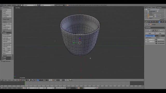 Создание кружки в программе Blender смотреть онлайн