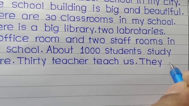 essay on my school in english || Paragraph on my school || смотреть онлайн