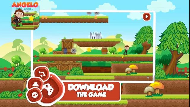 Super Angelo Run World Android GAME смотреть онлайн