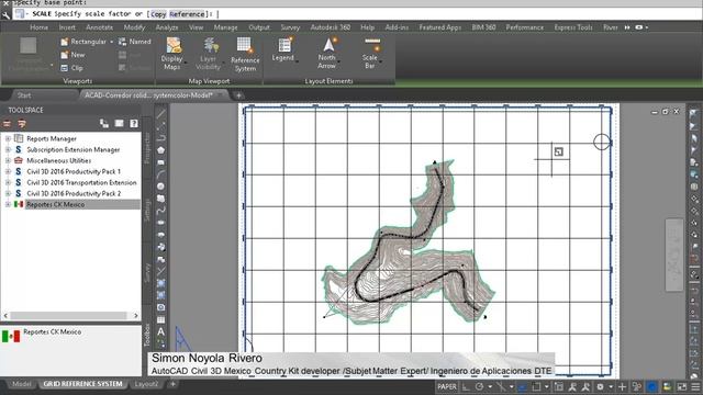 AutoCAD civil 3D Rotate Grid Ref System смотреть онлайн