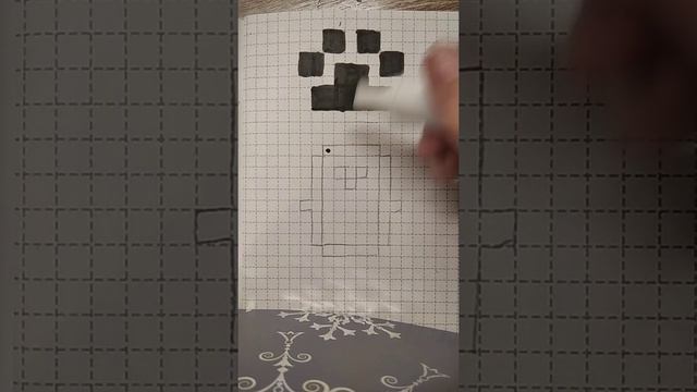 Рисунки по клеточкам ; как научится рисовать лапку и пингвинёнка #1 смотреть онлайн