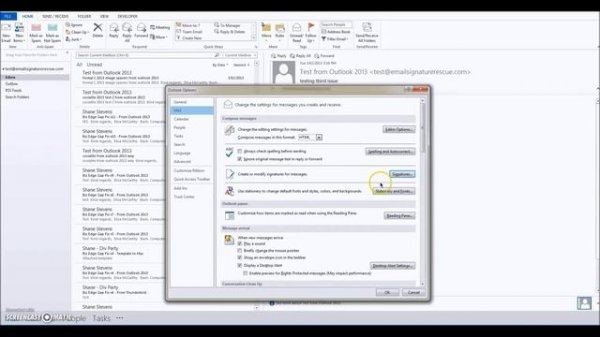 How to install a HTML email signature in Outlook 2013 (Advanced Method)