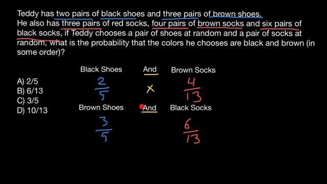 Probability: example of the sum and product rule смотреть онлайн