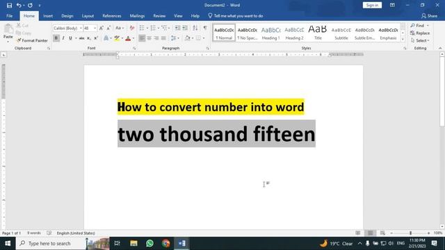 How to convert number into word in MS Word | Trick to Convert number into word [Hindi] смотреть онлайн