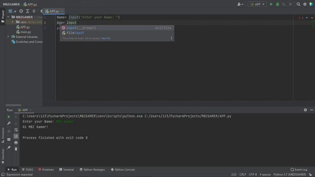 Python Tutorial # 6: Getting Input from Users. смотреть онлайн