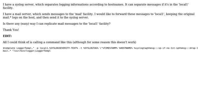 DevOps & SysAdmins: Redirecting syslog facility to other facility смотреть онлайн
