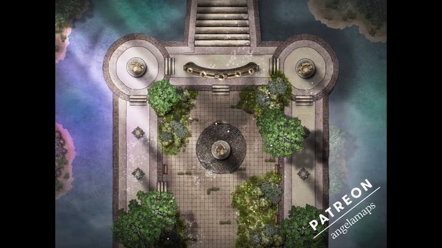 The terrace animated battle map for TTRPG games, works in Foundry VTT смотреть онлайн
