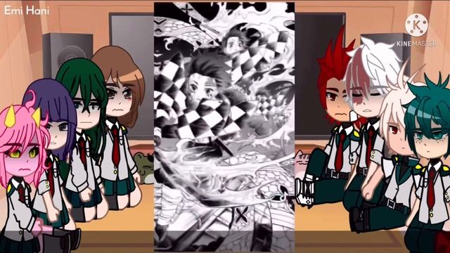 BNHA Students React To Tanjiro Kamado! ⚠️(MANGA) SPOILERS⚠️ [] Part 1+2 [] Emi Hani