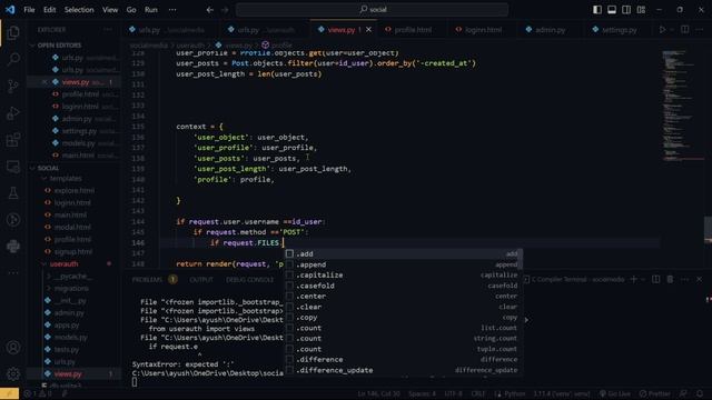 Profile Section| Part-6 |Social Media Website From Scratch Using Django |Python |Full Stack|By Ayus смотреть онлайн