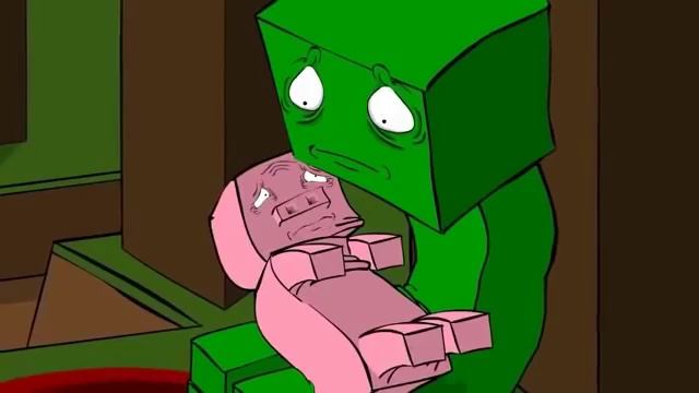 Очень смешной,очень грустный и самый тупой мультик про Minecraft