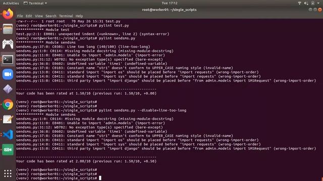 pylint: understand error/warning categories | enable/disable specific error/warning category смотреть онлайн