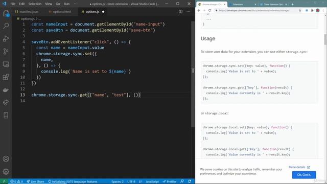 Chrome Storage API - React & Typescript смотреть онлайн