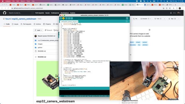 ESP32 Camera Websockets Video Stream to Remote Server | WEB Livestream AI Thinker CAM смотреть онлайн