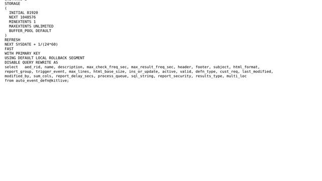 Databases: What is the proper procedure for fixing materialized view replication? смотреть онлайн