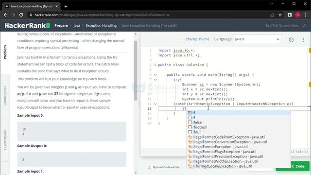 HR_Java51: Java Exception Handling (try-catch). Mekanisme Penanganan Error смотреть онлайн