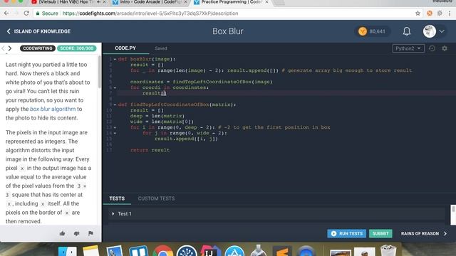 Box Blur - Codefights - Python смотреть онлайн
