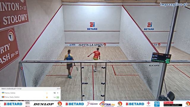 Nikita Panov 🇺🇦 - 🇷🇴 Radu Stefan Pena - ESF European Individual Closed Squash Championship 2023 смотреть онлайн